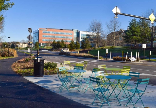 seating area in office park